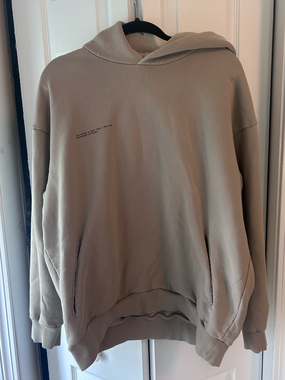 Pangaia WOMENS 365 MIDWEIGHT HOODIE - STONE Size L